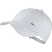 Czapki damskie - Nike, Czapka z daszkiem, Y NK H86 Cap Metal Swoosh AV8055 100, biały, rozmiar uniwersalny - miniaturka - grafika 1