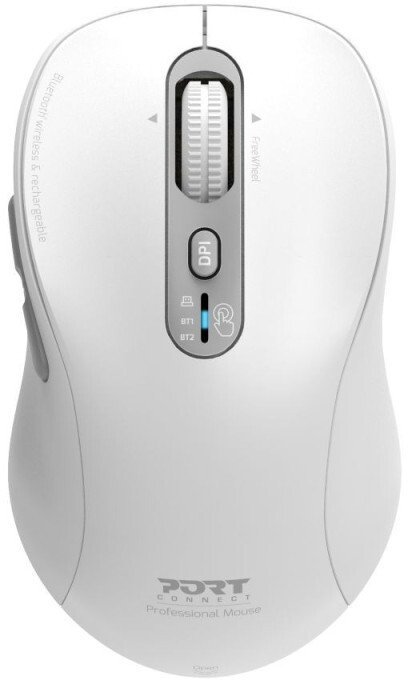 Port Designs Port MOUSE RECHARGEABLE BLUETOOTH PRO USB-C & USB-A White