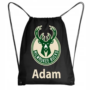Worek Szkolny Na Buty Plecak Milwaukee Bucks +IMIĘ - Plecaki worki - miniaturka - grafika 1