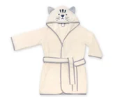 Szlafroki dla dzieci - UVIE Ciepły szlafrok dziecięcy beżowy Tygrys - miniaturka - grafika 1