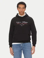 Bluzy męskie - Tommy Hilfiger Bluza Center Stack MW0MW38672 Czarny Regular Fit - miniaturka - grafika 1
