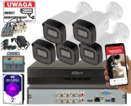 Zestawy do monitoringu - Monitoring 8MPx Dahua HAC-HFW1800TL-A-0360B Wizsense Mikrofon - miniaturka - grafika 1