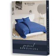 Pościel - Pościel 220x200 Kłos granatowa - miniaturka - grafika 1
