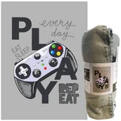 Koce - Koc Polarowy kocyk dziecięcy PLAY DLA GRACZA 100x140 cm G24 - miniaturka - grafika 1