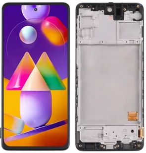 Wyświetlacz LCD + ekran dotykowy Samsung SM-M317F Galaxy M31S (OLED) Ramka czarna - Części serwisowe do telefonów - miniaturka - grafika 1