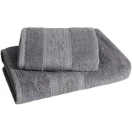 Ręczniki - Komplet Ręczników Kąpielowych 2 szt Kali Stal - miniaturka - grafika 1