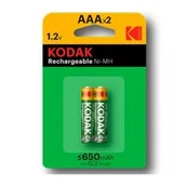 Ładowarki i akumulatory - Kodak Akumulator AAA R03 650mAh 2szt 30955042 - miniaturka - grafika 1