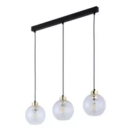 Lampy sufitowe - Lampa wisząca na listwie, klosze imitujące kryształ TK 4587 z serii DEVON - miniaturka - grafika 1