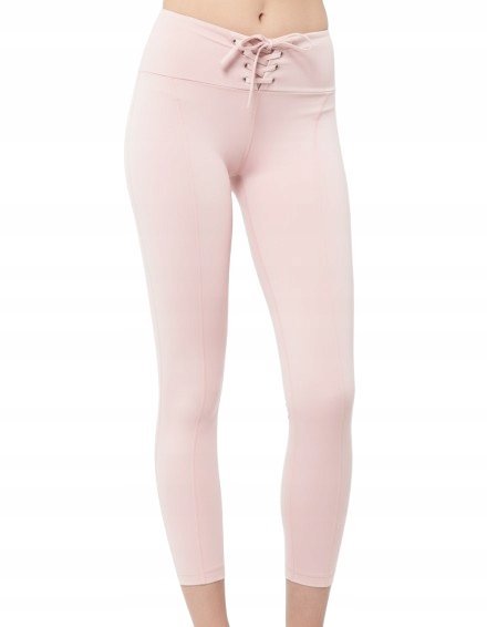 Guess Legginsy Różowe Gładkie Logo Casual S Gxa