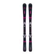 Narty - Narty zjazdowe damskie Rossignol Nova 2S + Xpress W 10 GW czarno-różowe RRLLI07 152 cm - miniaturka - grafika 1