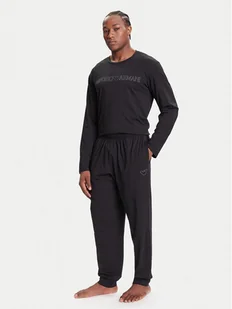 Emporio Armani Underwear Piżama EM000616 AF14978 UC001 Czarny Regular Fit - Piżamy męskie - miniaturka - grafika 1