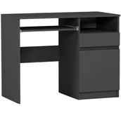 Biurka - Biurko młodzieżowe tradycyjne Antracyt 96 cm Mobene Modern - miniaturka - grafika 1
