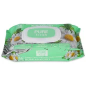 Pozostałe akcesoria kosmetyczne - Papier nawilżany PURE FRESH (56 szt.) - miniaturka - grafika 1