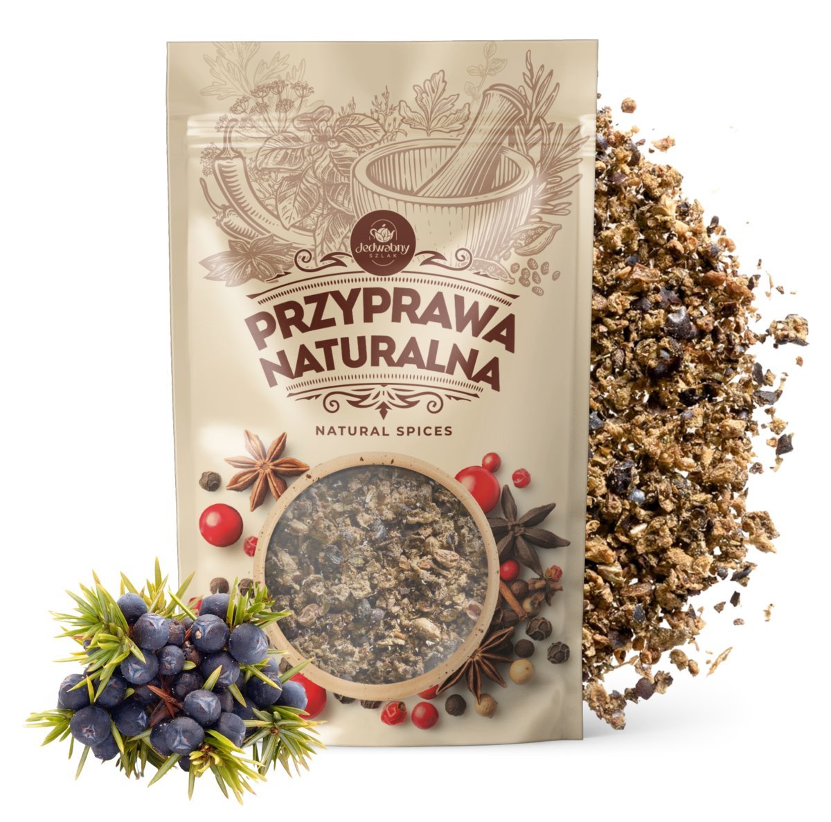 Jałowiec mielony NATURALNY przyprawa aromatyczna do mięs wysoka jakość 100g