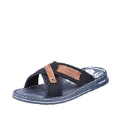 Klapki i japonki męskie - Rieker Męskie klapki 21239, niebieski - niebieski - 40 EU - miniaturka - grafika 1