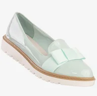 Półbuty damskie - Półbuty Damskie Buty Ekoskóra Eleganckie Vices Miętowe 6056-12 Niebieski 40 - miniaturka - grafika 1