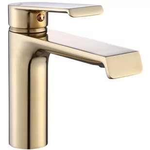 Rea Bateria umywalkowa Hass Gold Szczotkowana Niska B9969 - Baterie umywalkowe - miniaturka - grafika 1