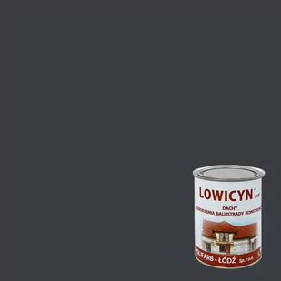 Polifarb Łódź Łódź Lowicyn szara antracytowa RAL 7016 matowa 10l 876011 - Farby do metalu - miniaturka - grafika 1