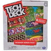 Samochody i pojazdy dla dzieci - Tech Deck zestaw Sk8Shop 6 deskorolek Bonus Pack Thank You + akcesoria - miniaturka - grafika 1