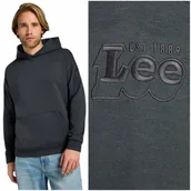 Bluzy damskie - Lee CORE RELAXED HOODIE luźna bawełniana bluza z kapturem kangurka XL - LEE - miniaturka - grafika 1