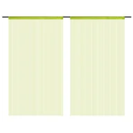 Zasłony - vidaXL Zasłony sznurkowe, 2 sztuki, 100x250 cm, zielone - miniaturka - grafika 1