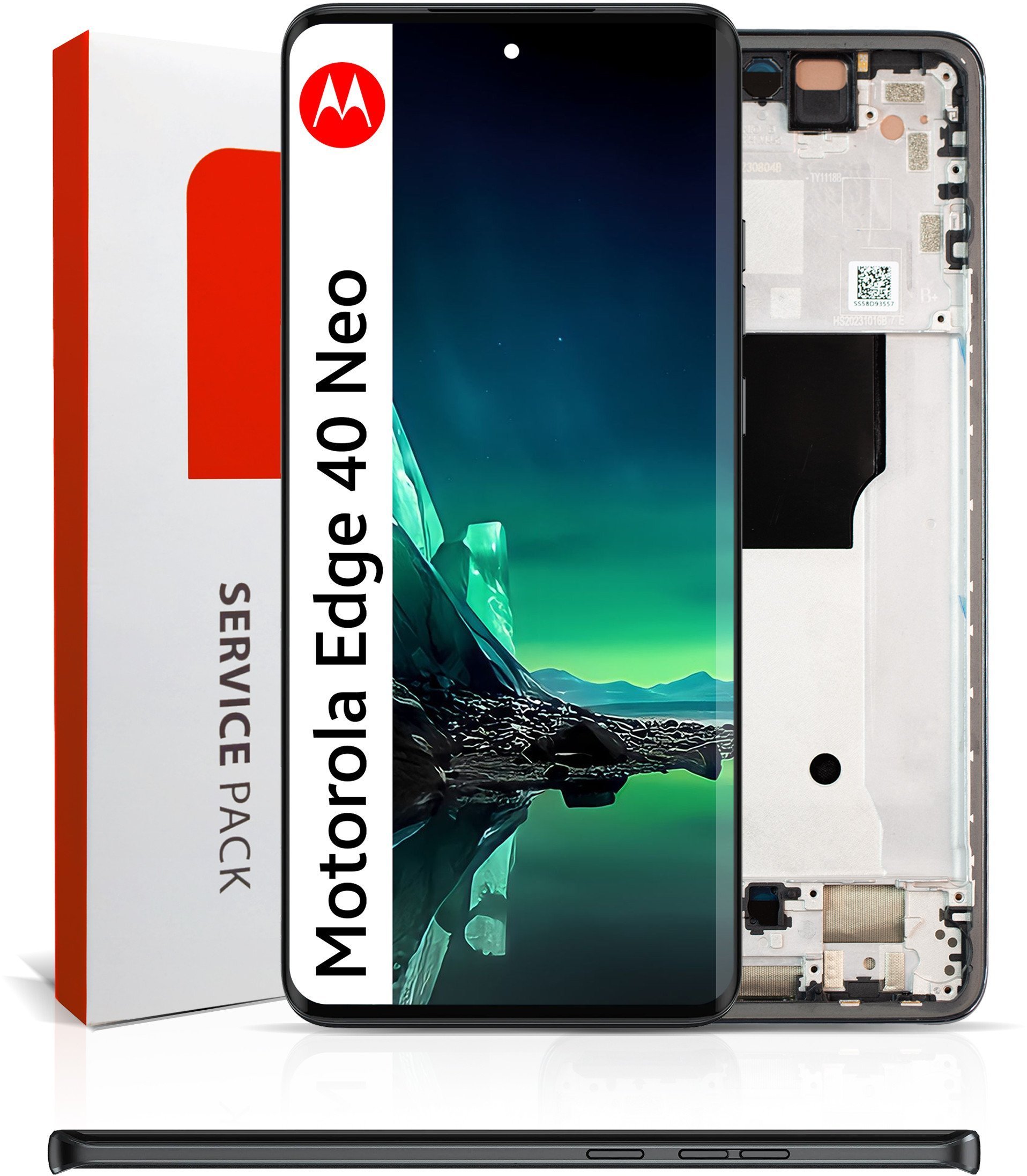 Wyświetlacz do Motorola Edge 40 Neo Ekran LCD Ramka Oryginał Zila XT2307-1 5904858334216