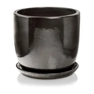 Donice - Donica z podstawką 26 cm grafitowy - miniaturka - grafika 1