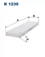 Filtry kabinowe - Filtron Filtr, wentylacja przestrzeni pasażerskiej K 1239 K 1239 - miniaturka - grafika 1