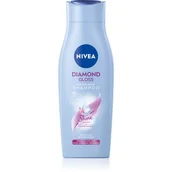 Szampony do włosów - Nivea Szampon olśniewający połysk diamentowe Gloss Objętość 400 ml) - miniaturka - grafika 1