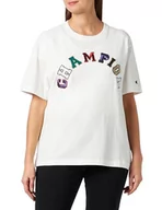 Koszulki i topy damskie - Champion T-Shirt Damski, Biały Brudne College, L - miniaturka - grafika 1