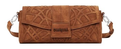 Desigual Women's Accessories PU Shoulder Bag, brązowa, brązowy