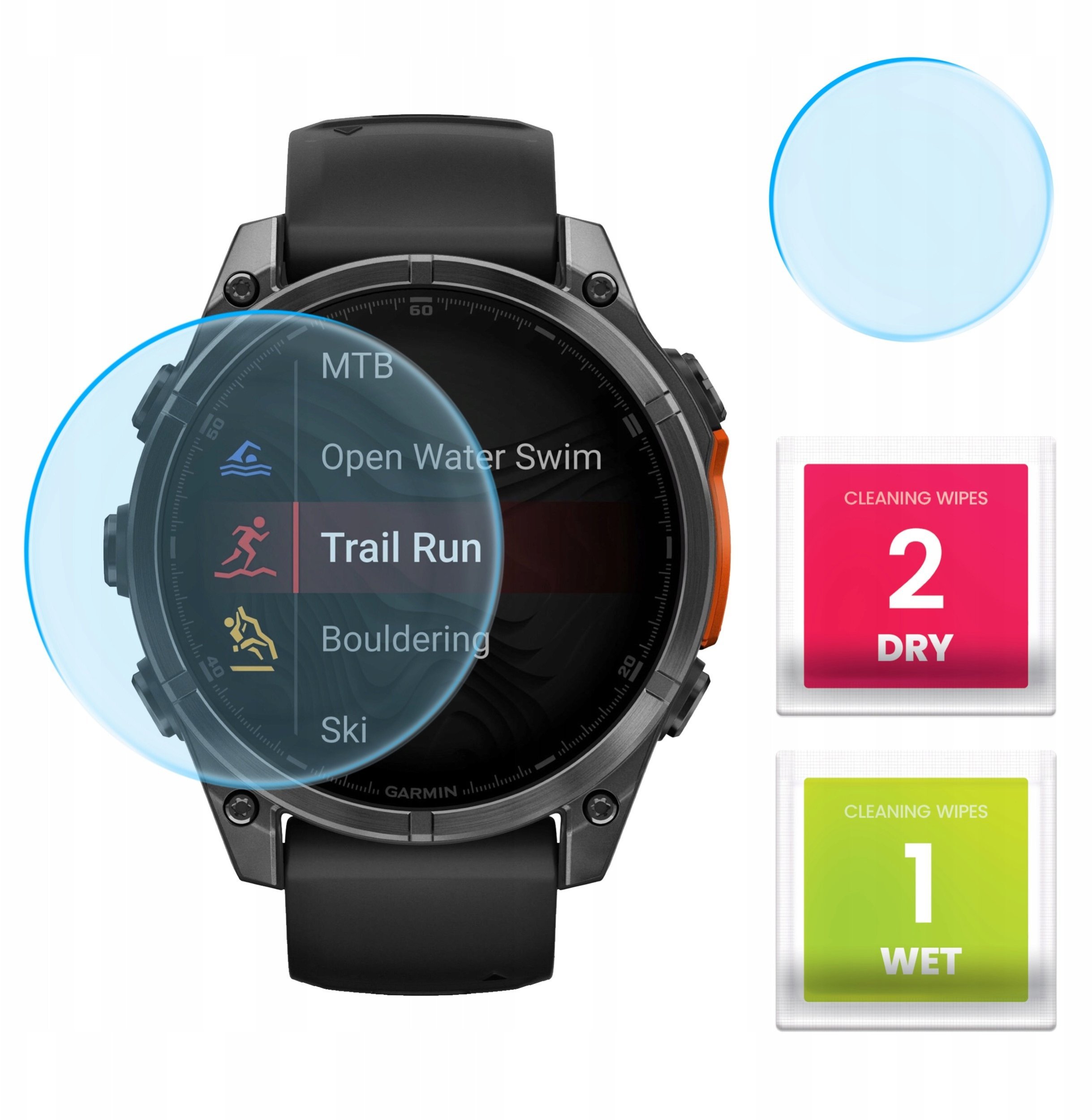 Szkło Hybrydowe do Garmin Fenix 8 AMOLED wersja 43 mm Szkiełko, Szybka