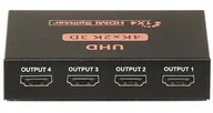 Kable - Rozgałężnik HDMI 1/4 aktywny 1-wej/4-wyj - miniaturka - grafika 1