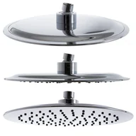 Akcesoria łazienkowe - Deszczownica prysznicowa natryskowa 25 cm chrom - Yoka - miniaturka - grafika 1