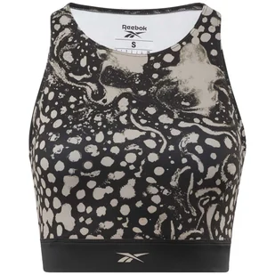 Damski Stanik sportowy REEBOK MODERN SAFARI BRALETTE HB1056 – Czarny - Biustonosze - miniaturka - grafika 1
