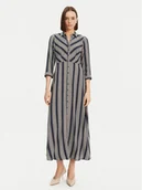 Sukienki - YAS Sukienka koszulowa Savanna 26022663 Granatowy Loose Fit - miniaturka - grafika 1
