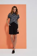 Spodenki damskie - Spodenki z wiskozy z wysokim stanem-XS - miniaturka - grafika 1