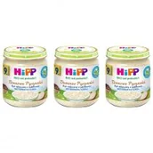 Desery dla dzieci - Hipp Domowe Pyszności Ryż mleczny z jabłkami po 9. miesiącu zestaw 3 x 200 g Bio - miniaturka - grafika 1