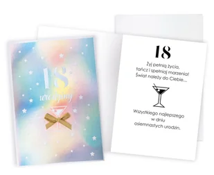Karnet Urodziny 18 - Kukartka - Kartki okolicznościowe i zaproszenia Karnet Urodziny 18 - Kukartka - Kartki okolicznościowe i zaproszenia - miniaturka - grafika 1