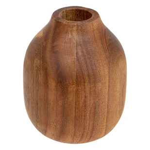 Wazon dekoracyjny z drewna akacji SOLIFLORE - Wazony i flakony - miniaturka - grafika 1