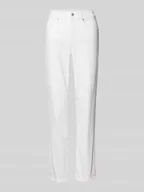 Spodnie damskie - Jeansy kuloty o kroju regular fit z 5 kieszeniami - miniaturka - grafika 1