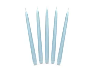 PartyDeco Świeczka "Classic Pastel 24 cm", błękitna, 10 szt SKMAT-011 - Urodziny dla dorosłych - miniaturka - grafika 1
