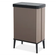 Kosze na śmieci - Kosz na śmieci wysoki VERTO 54L perłowy różowy - Curver - miniaturka - grafika 1