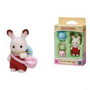 Figurki dla dzieci - Sylvanian Families Dziecko Królików z Czekoladowymi Uszkami 5405 - miniaturka - grafika 1