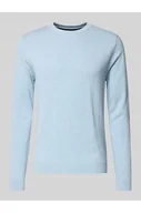 Swetry męskie - Sweter z dzianiny o kroju regular fit z czystej bawełny - Tom Tailor - miniaturka - grafika 1