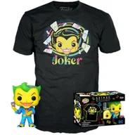 Figurki dla dzieci - Funko POP! Batman The Joker Glow 370 T-shirt L - miniaturka - grafika 1