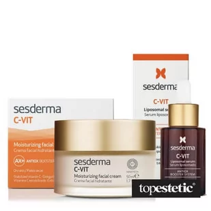 Sesderma C-VIT ZESTAW Krem nawilżający + Serum liposomowe 50 ml, 30 ml - Zestawy kosmetyków damskich - miniaturka - grafika 1