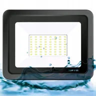 Lampy pozostałe - Mocny Halogen 50W Naświetlacz Lampa Led Reflektor Uchwyt IP66 4500LM Slim - miniaturka - grafika 1