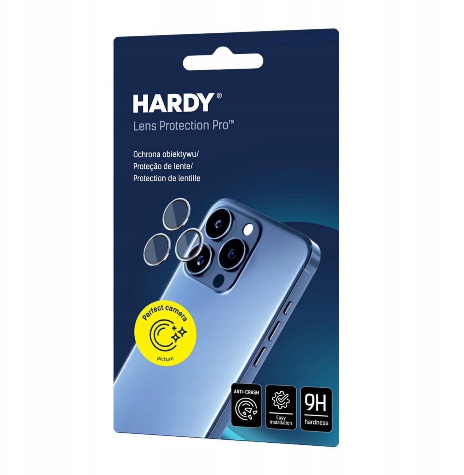 Ochrona na obiektyw aparatu 3MK HARDY Lens Protection Pro do Apple iPhone 17 przezroczysty