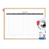 Tablice i flipcharty - Memoboards, Tablica planer tygodniowy, czarna, 60x40 cm - miniaturka - grafika 1